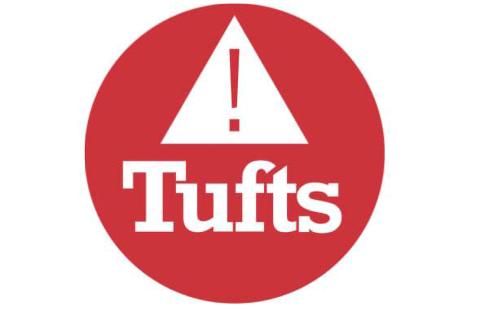 Red Tufts alert icon with an exclamation image