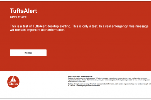 Screenshot of Desktop Alerts